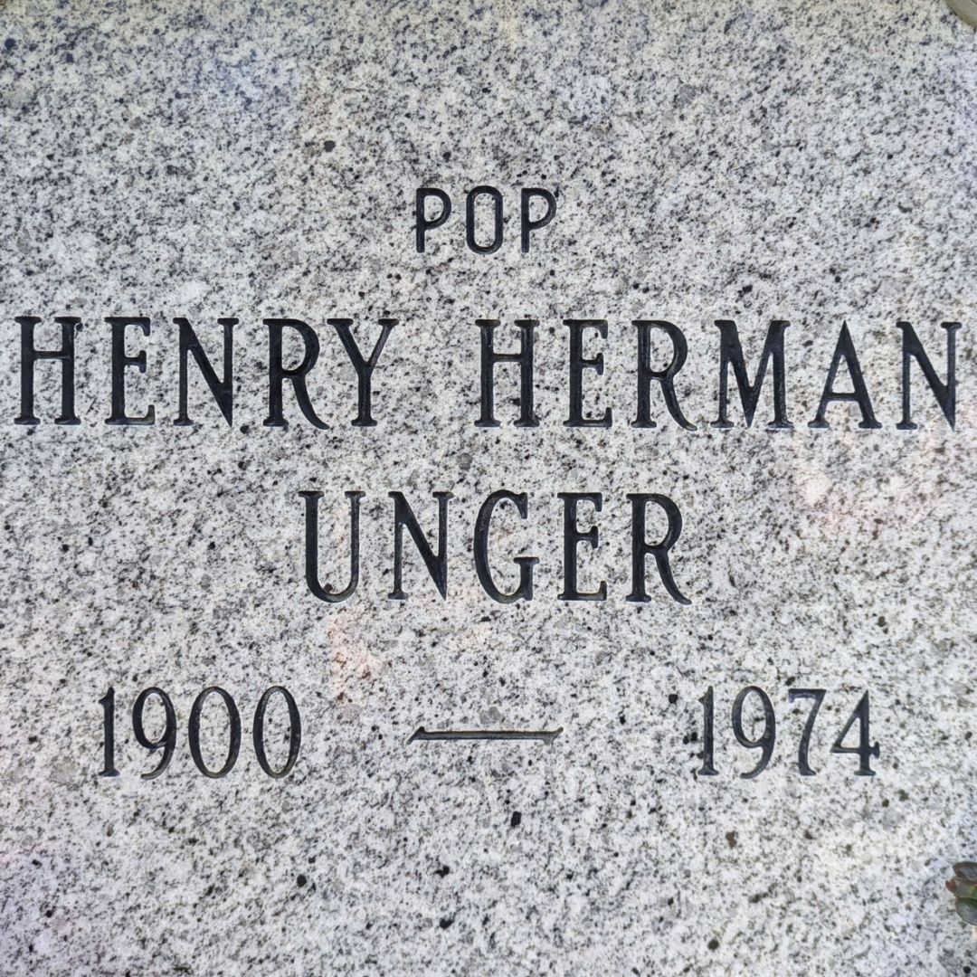 Henry Herman Unger's grave