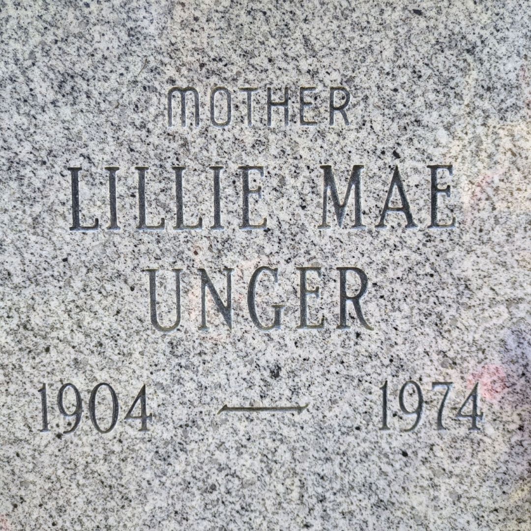 Lillie Mae Unger's grave