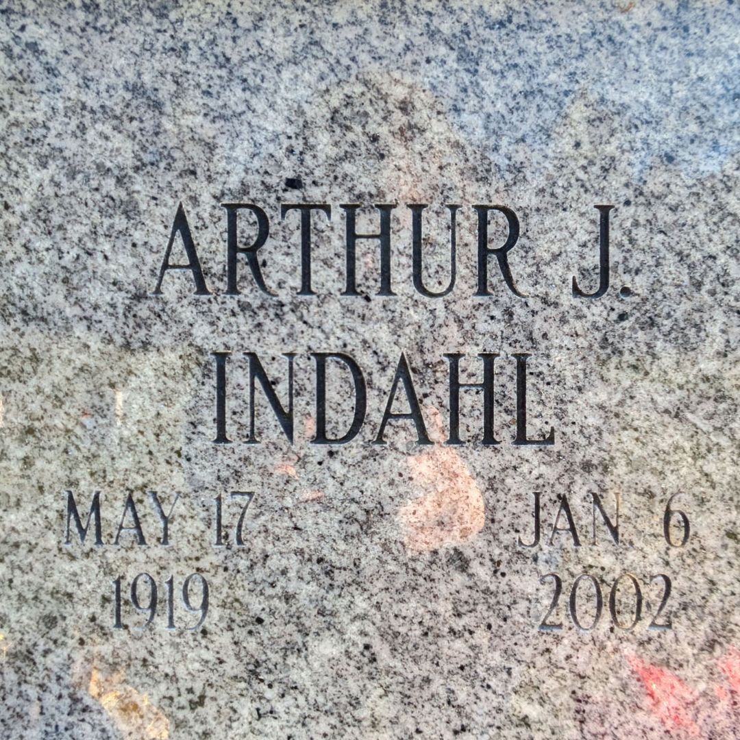 Arthur Joyce Indahl's grave