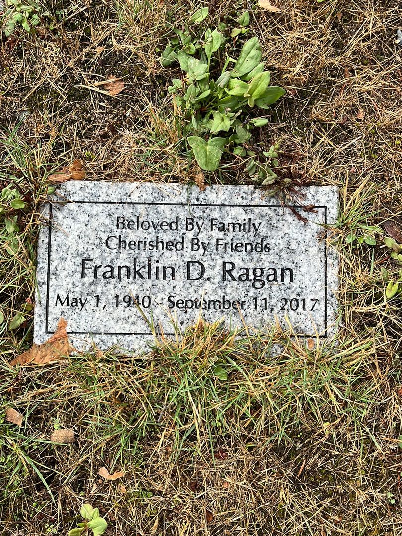 Franklin Donald "Frank" Ragan's grave. Photo 1