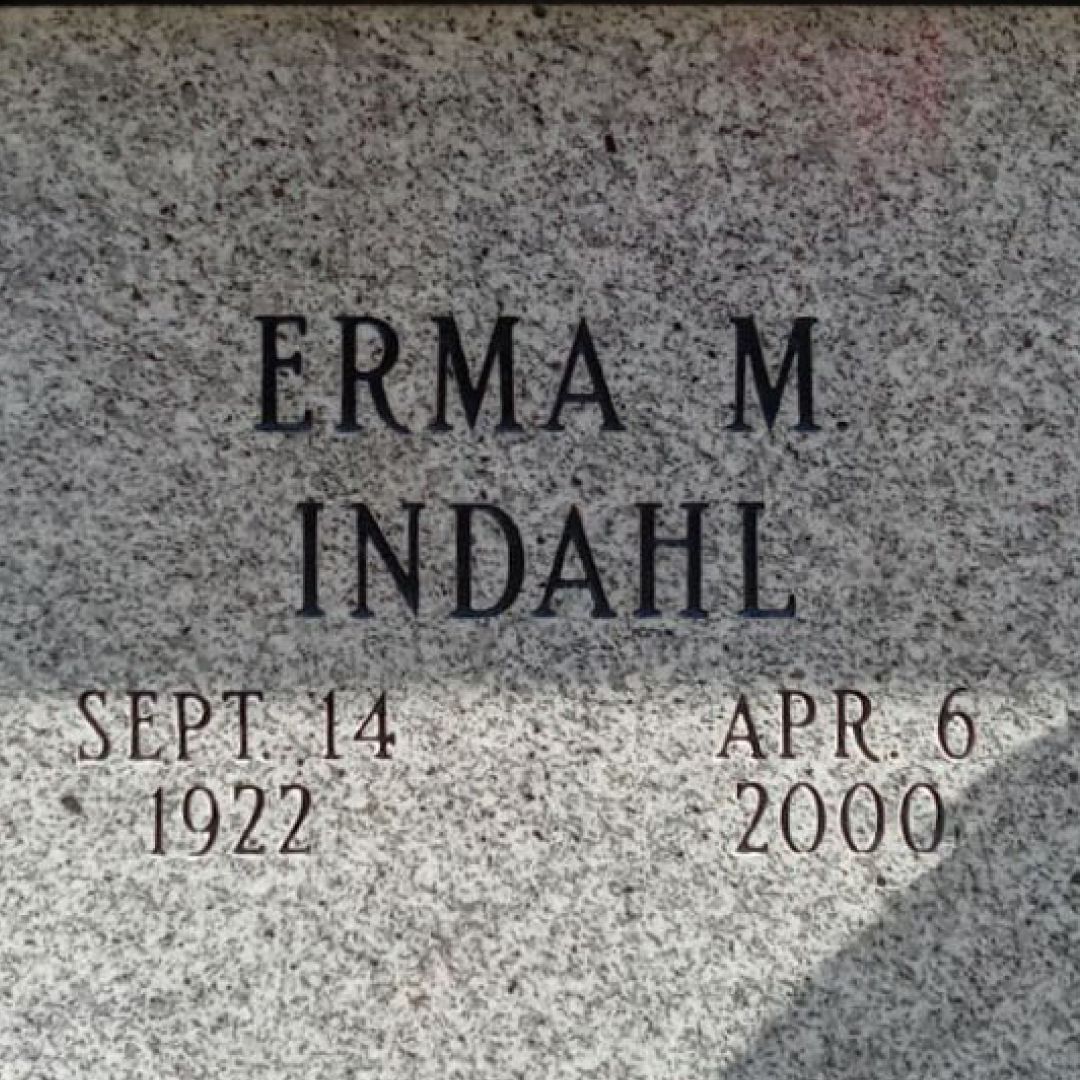 Erma M. Indahl's grave