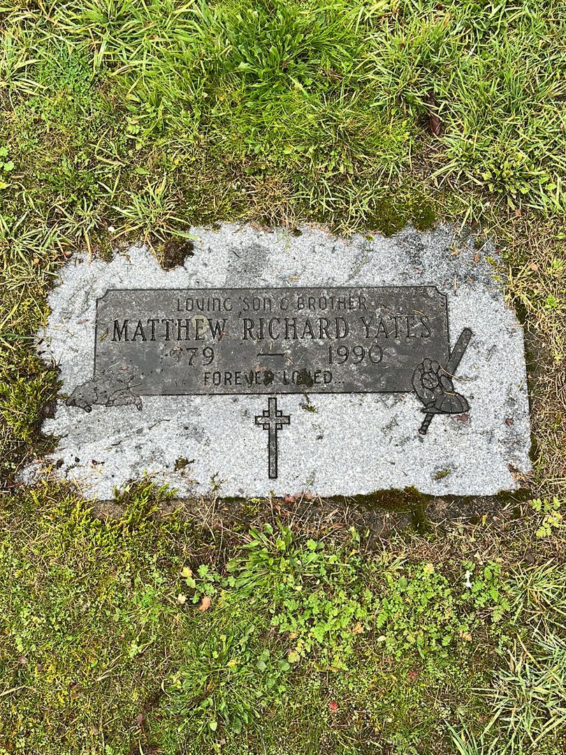 Matthew Richard Yates's grave. Photo 1