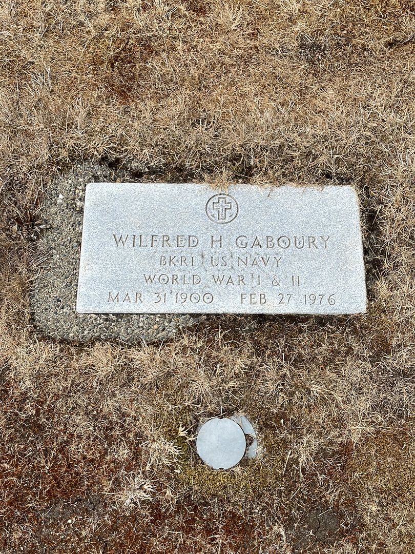 Wilfred H. Gaboury's grave. Photo 1