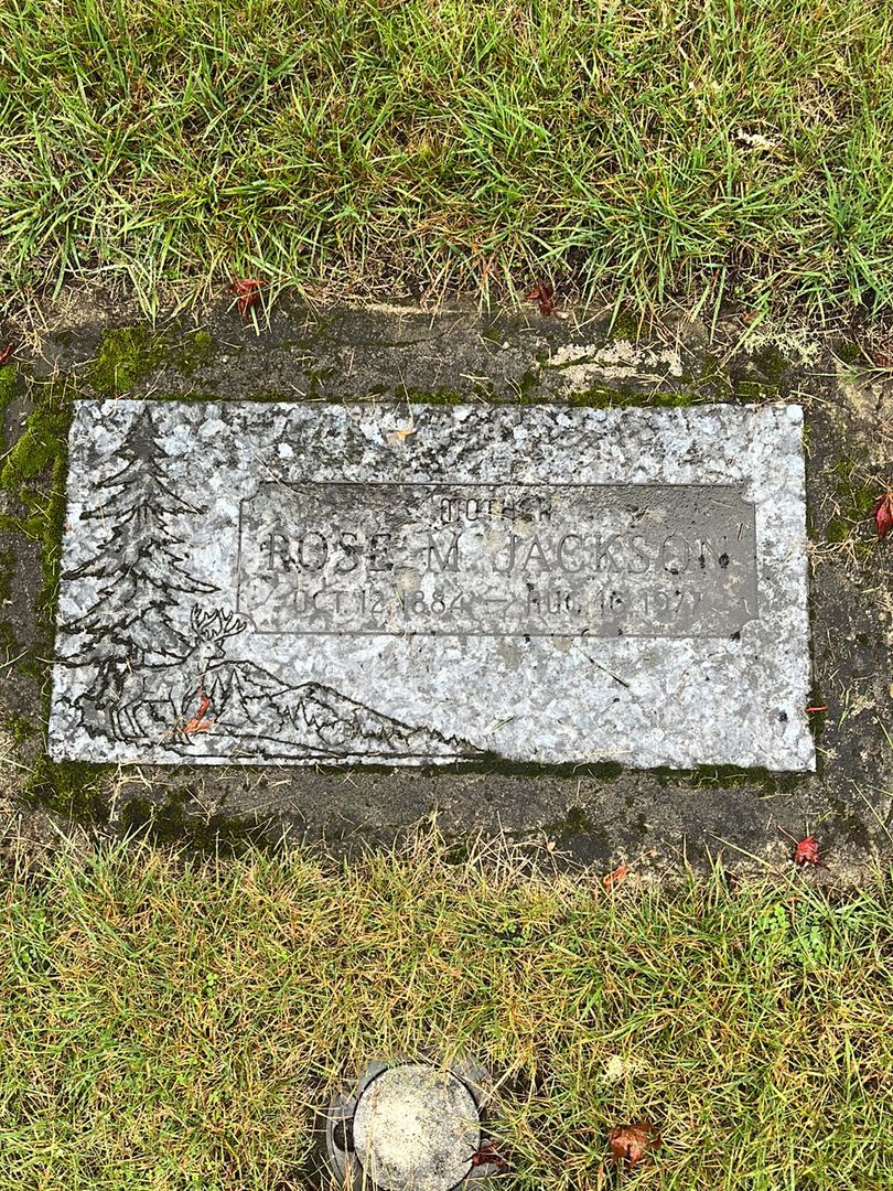 Rose M. Jackson's grave. Photo 1